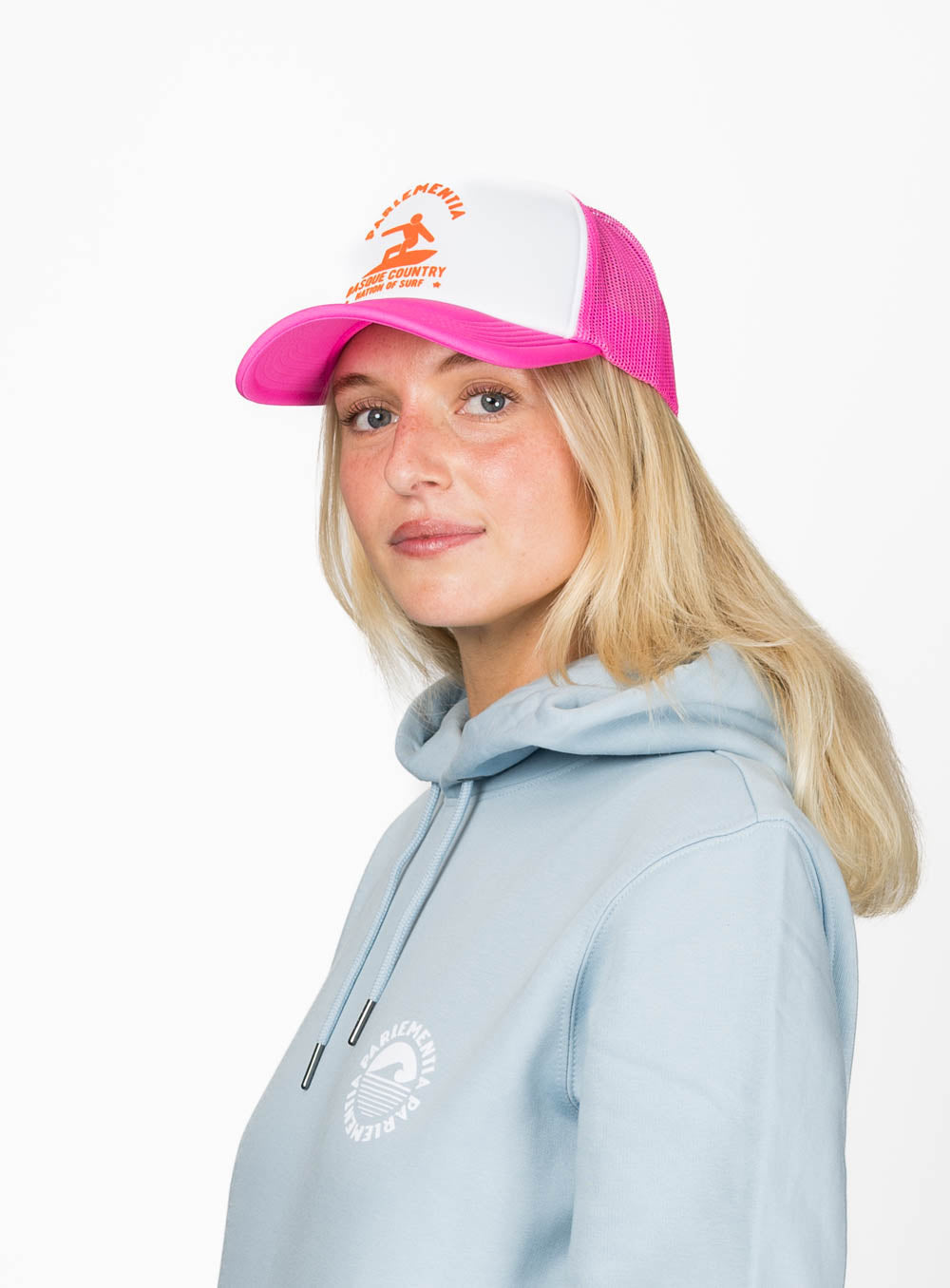 Foam Fiction Trucker - Pink femme trois quart