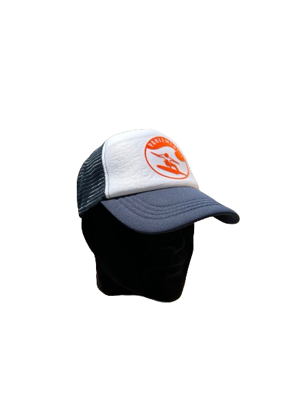 Trucker Cap navy/white - orange Fingers