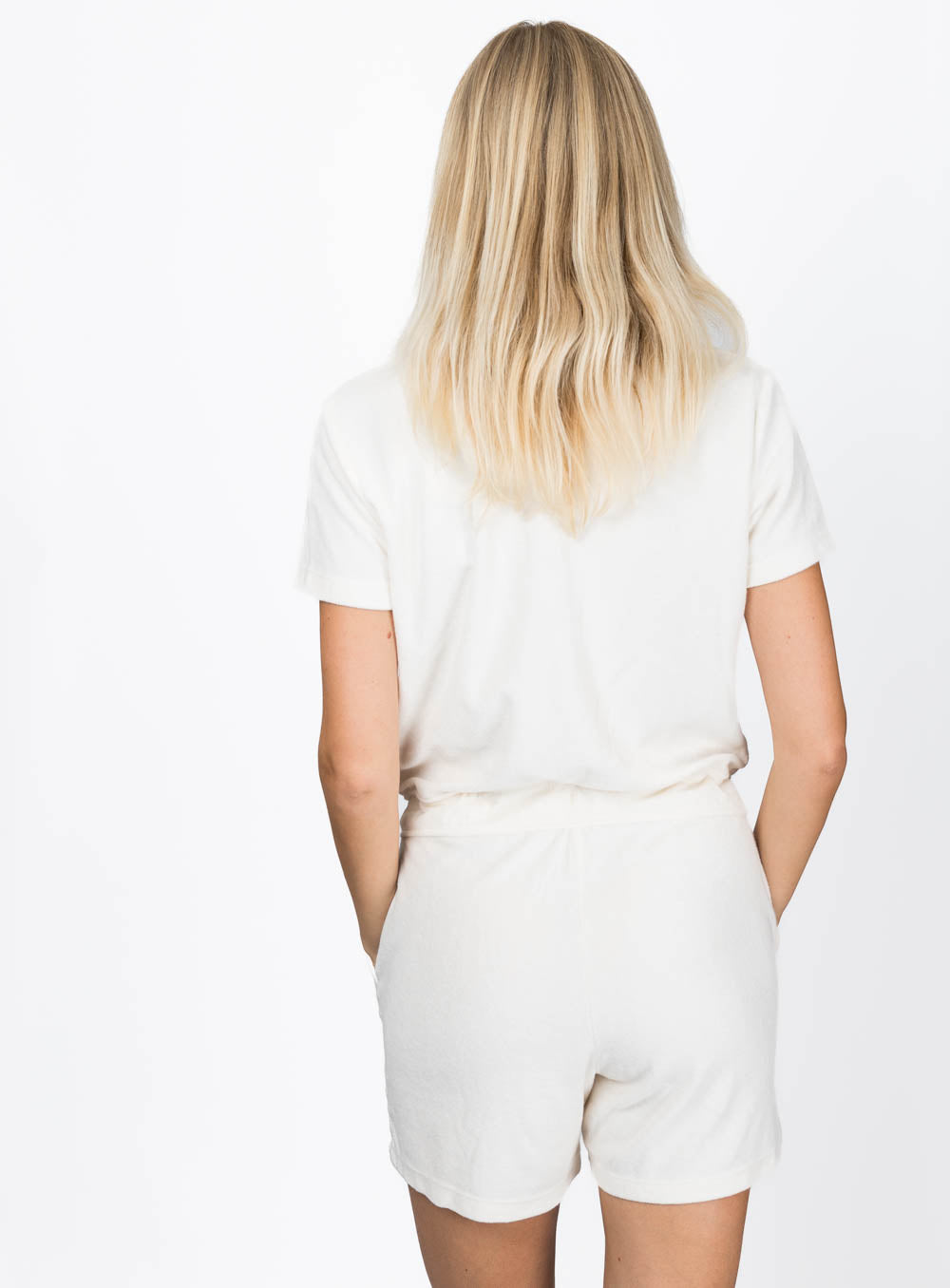 Beach Noise Club PlaySuit - Ivory