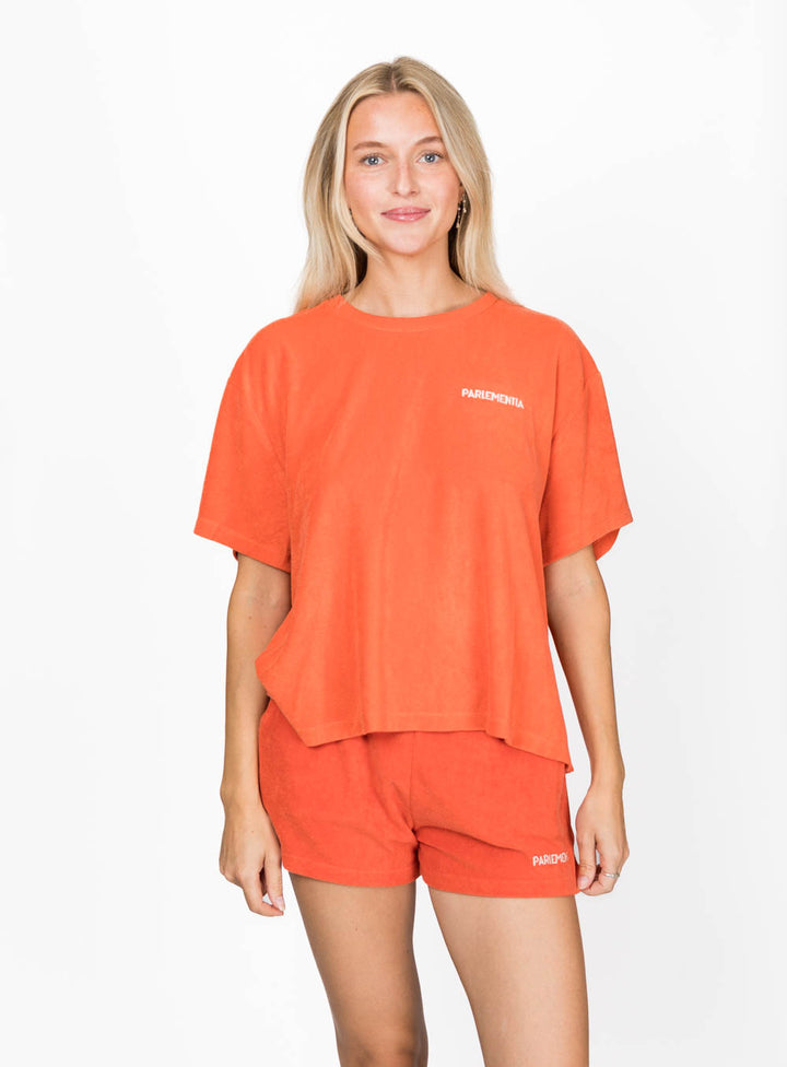 Beach Noise Club SS Tee - Paprika