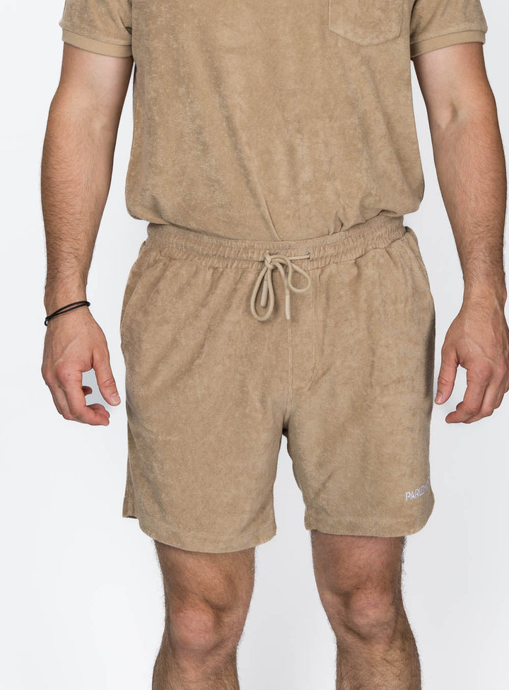 Beach Noise Club Shorts - Cream Coffee