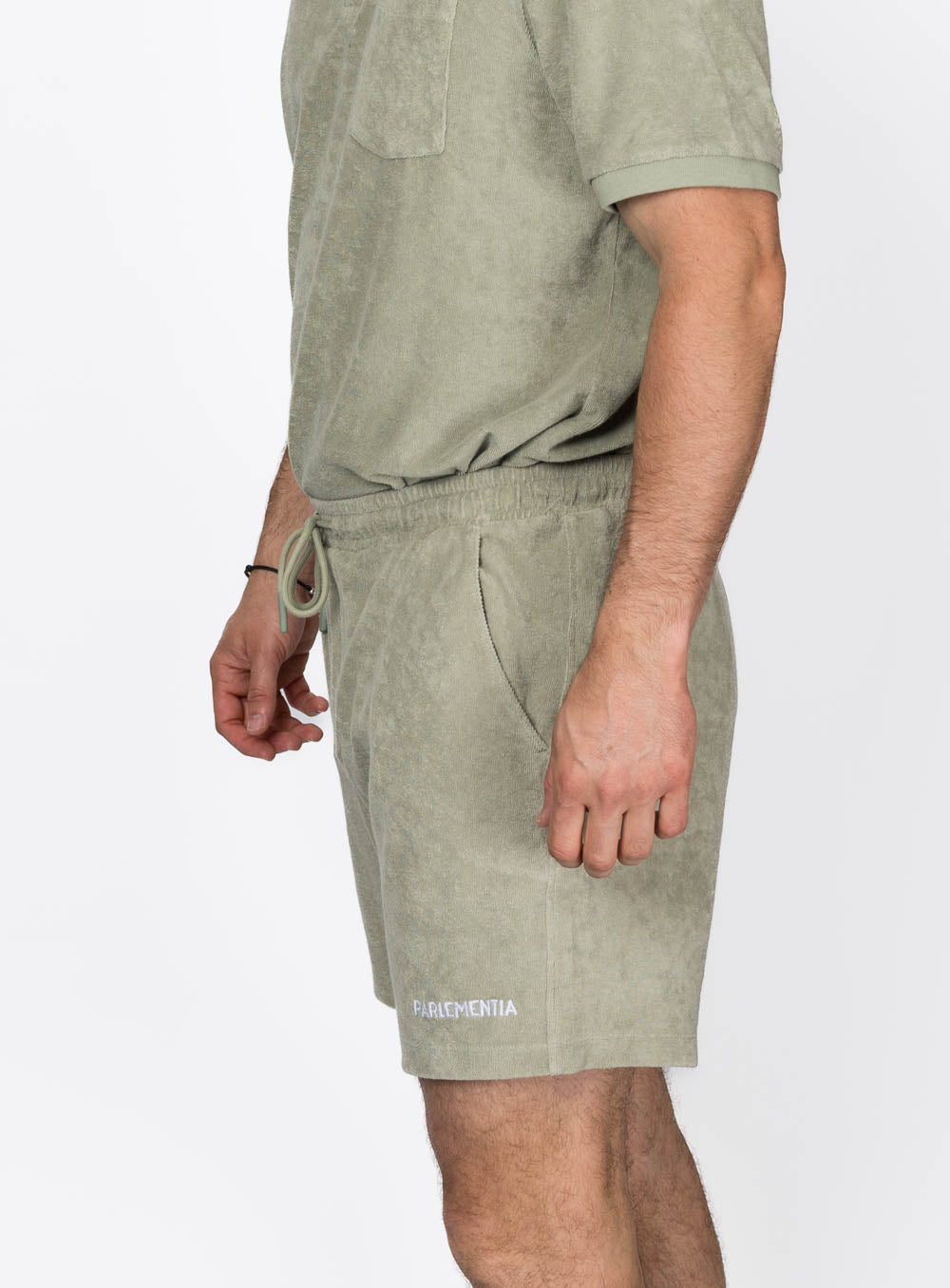 Beach Noise Club Shorts - Organic Khaki