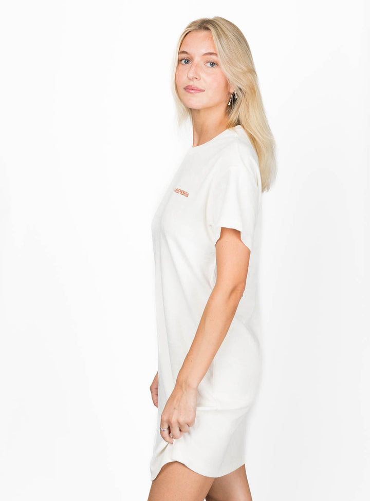Beach Noise Club TeeDress - Ivory