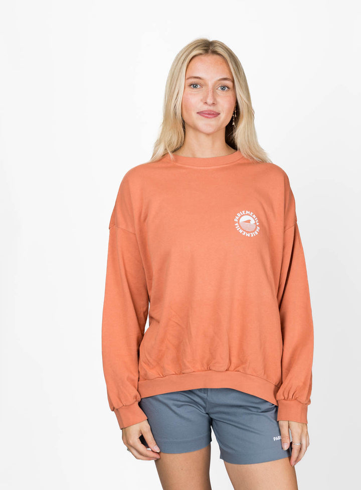 Coastal Delay Crewneck - Washed Pomelo