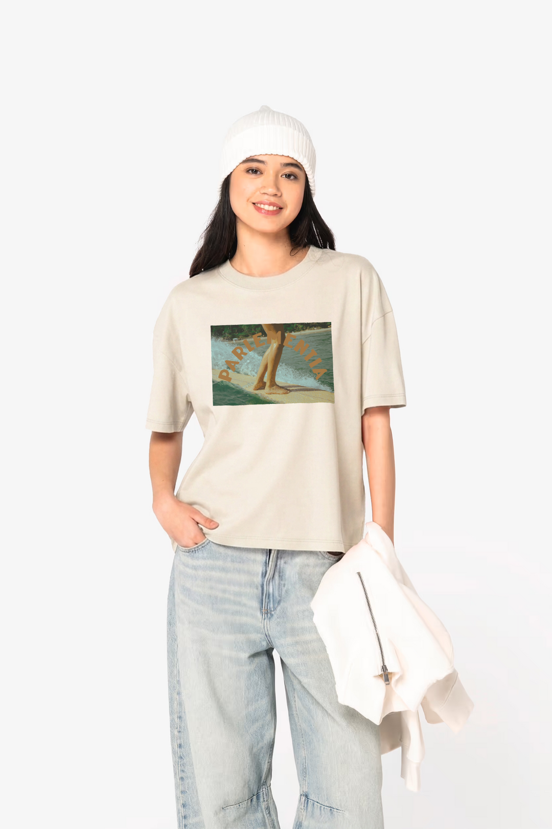 Coastal Index SS Tee - Ivory