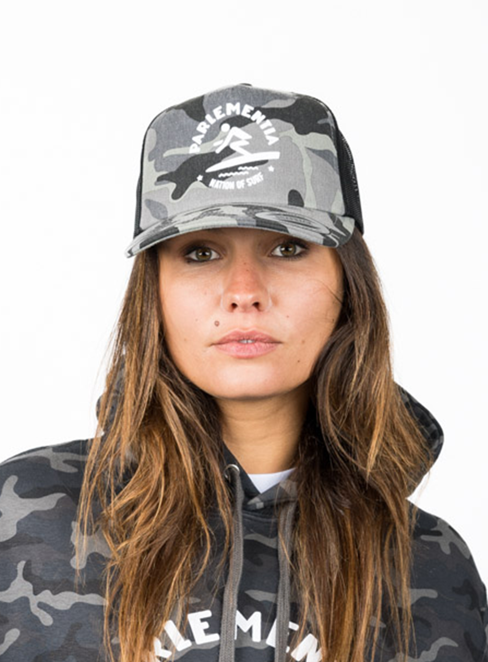 Distant Break Camo Trucker Cap