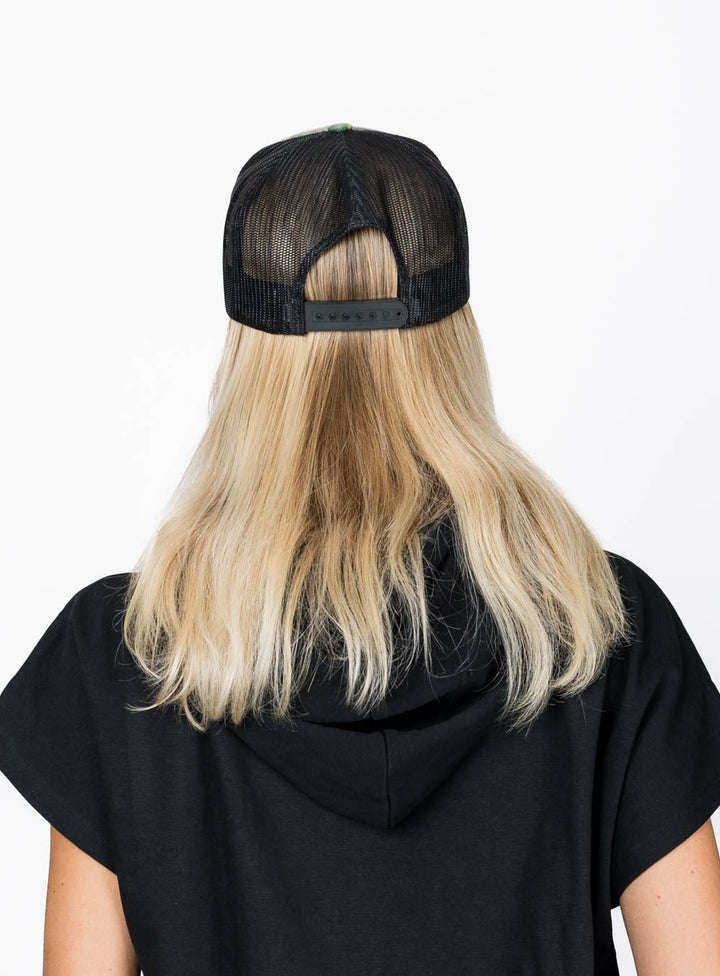 Distant Break Trucker Cap - Green Camo