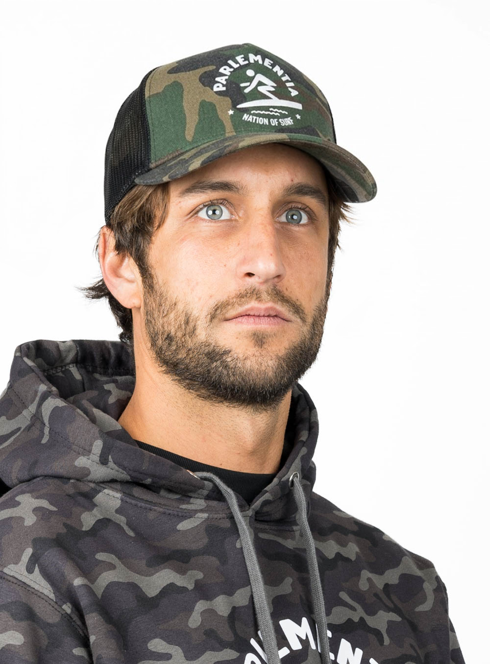 Distant Break Camo Trucker Cap
