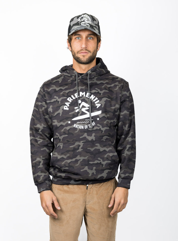 Distant Break Trucker Cap - Grey Camo