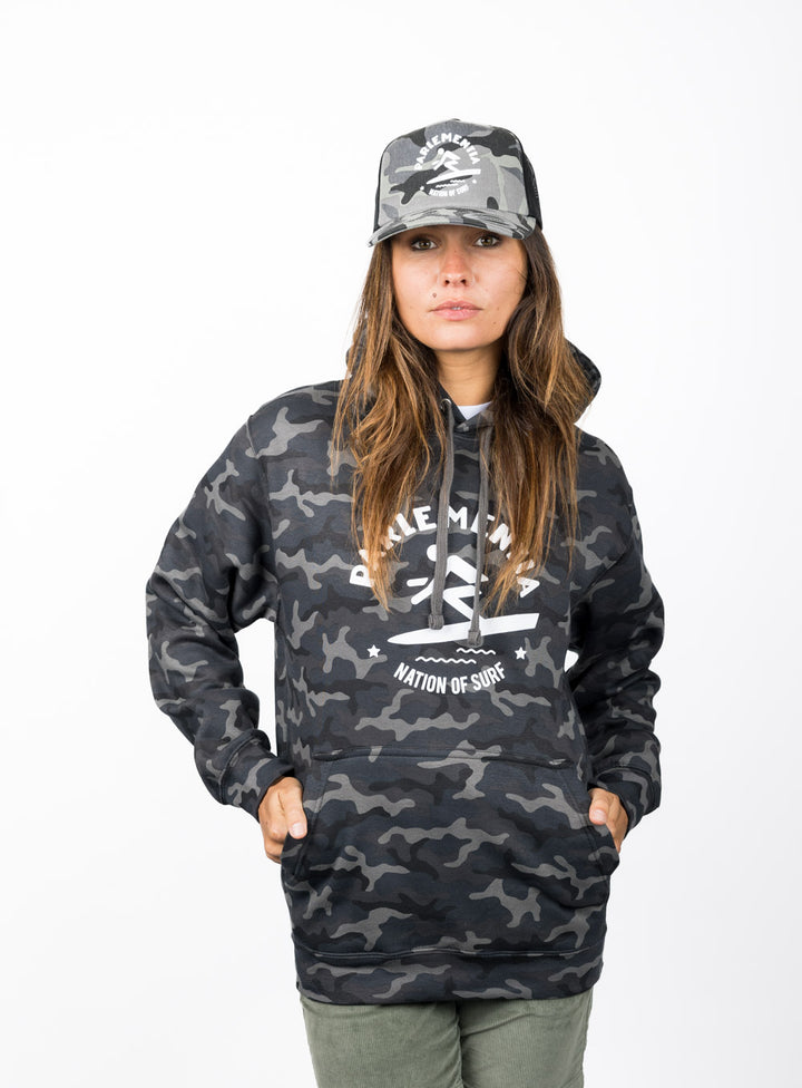Distant Break Trucker Cap - Grey Camo