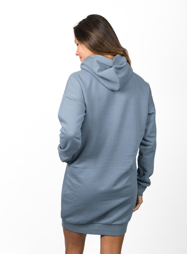 Distant Swell Sweatshirt Dress - Mineral Grey