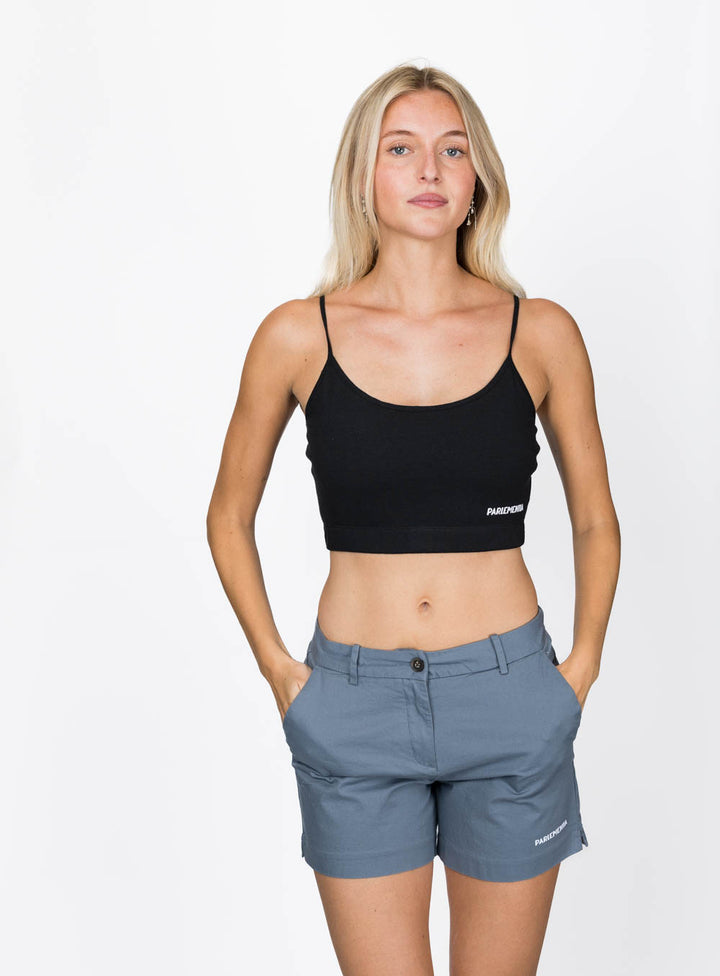 Outerline Press Chino Shorts - Grey