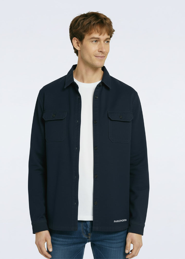 Overshirt navy - white Parlementia