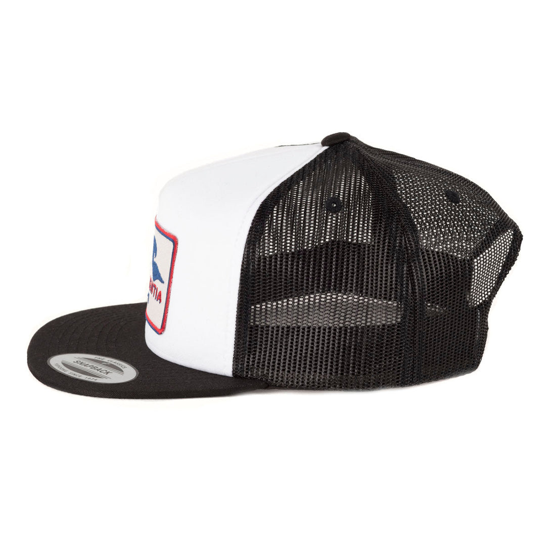 Snapback cap black/white - Hill patch
