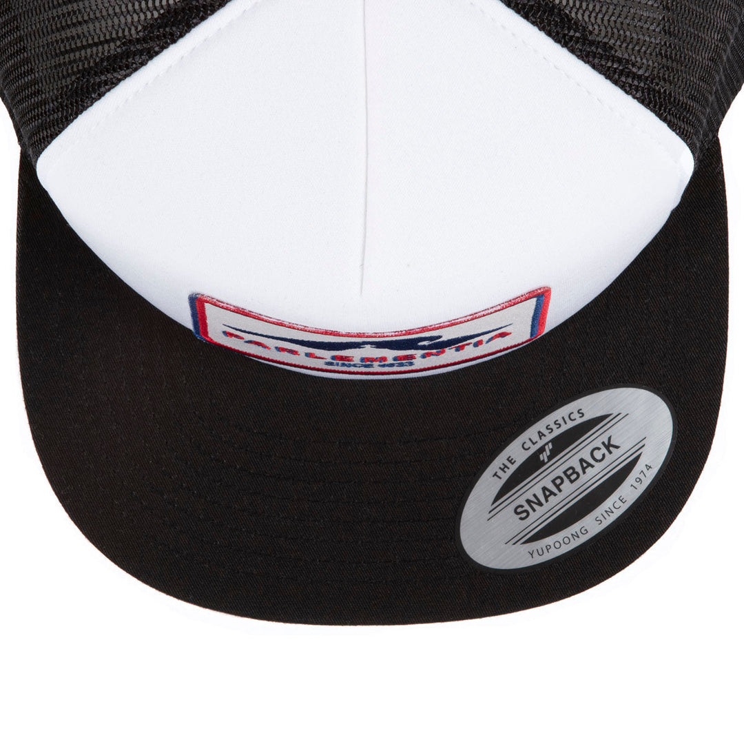 Snapback cap black/white - Hill patch