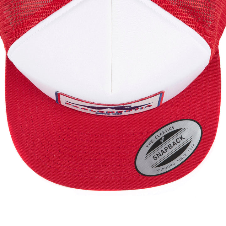 Snapback cap red/white - Hill patch