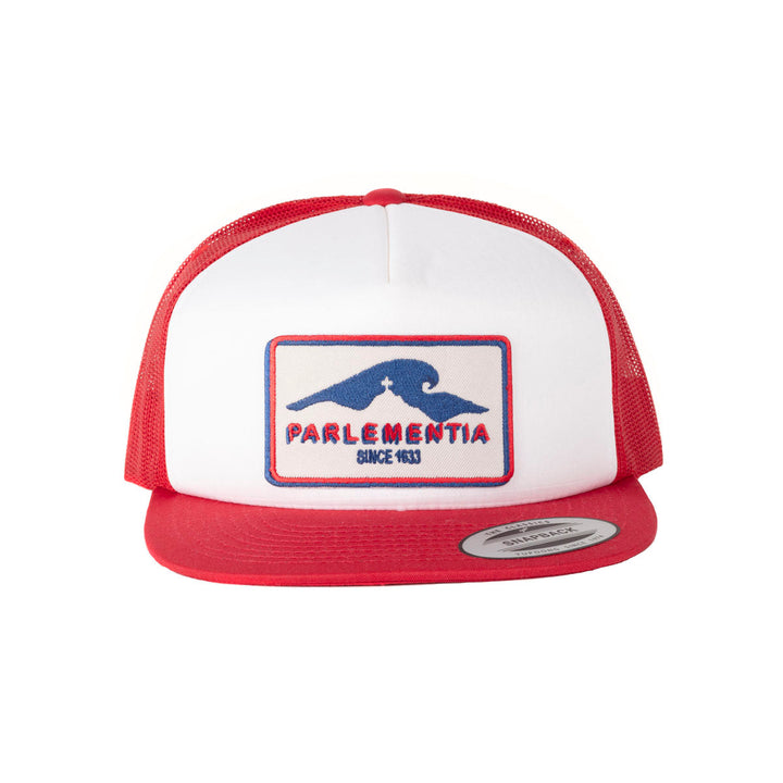Snapback cap red/white - Hill patch