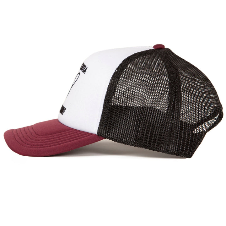 Trucker cap burgundy/white - black Tech