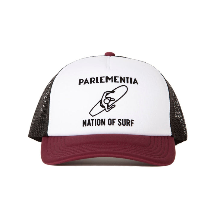 Trucker cap burgundy/white - black Tech