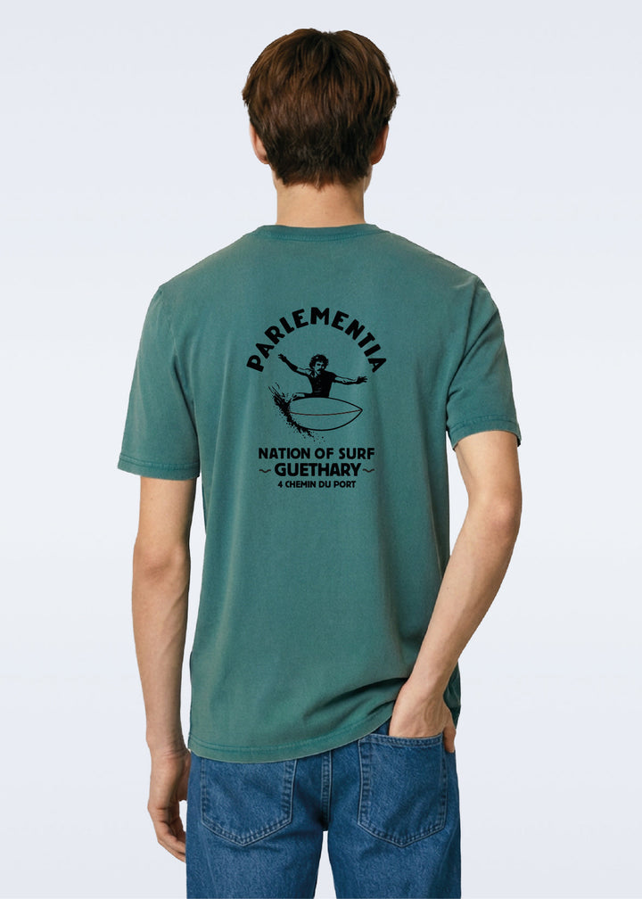 T-shirt used green ~ black Guéthary