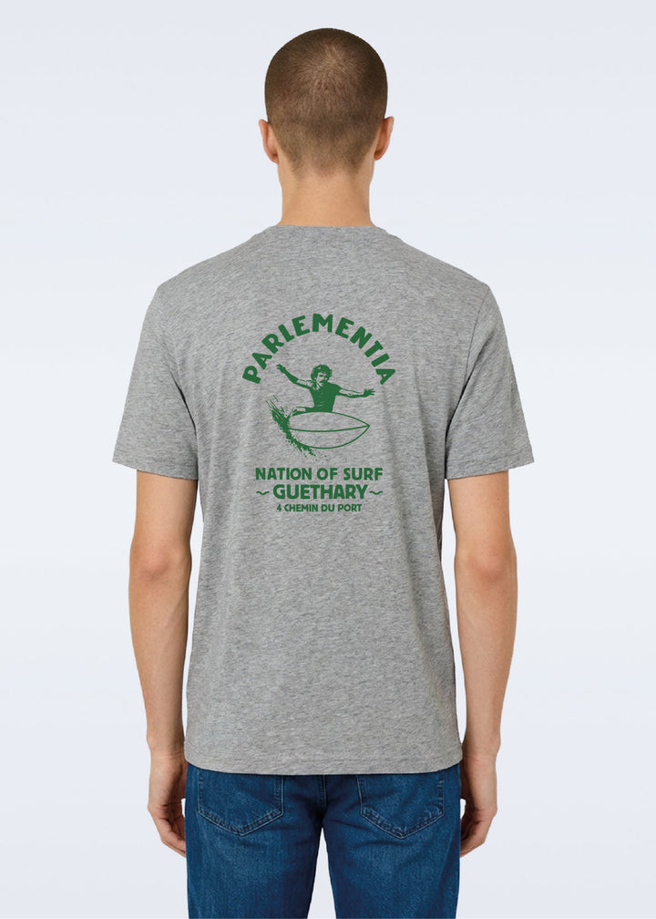 T-shirt grey ~ green Guéthary