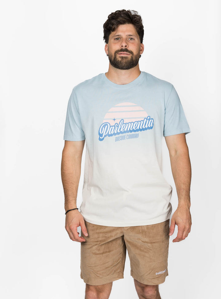 Coastline Theory SS Tee - Dip Dye Aquamarine