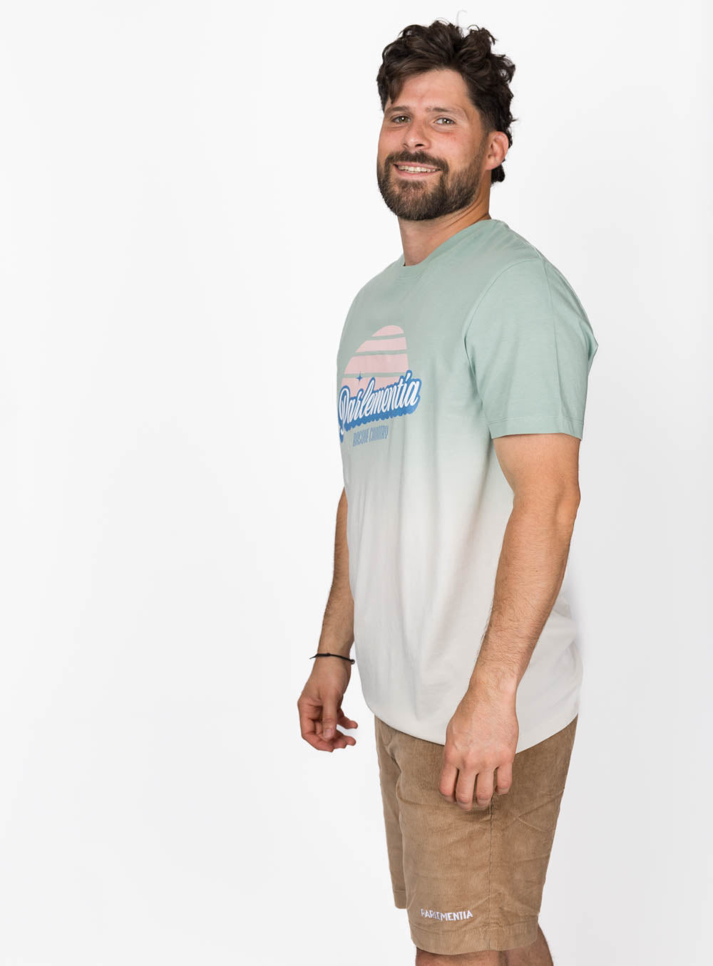 Coastline Theory SS Tee - Dip Dye Jade Green
