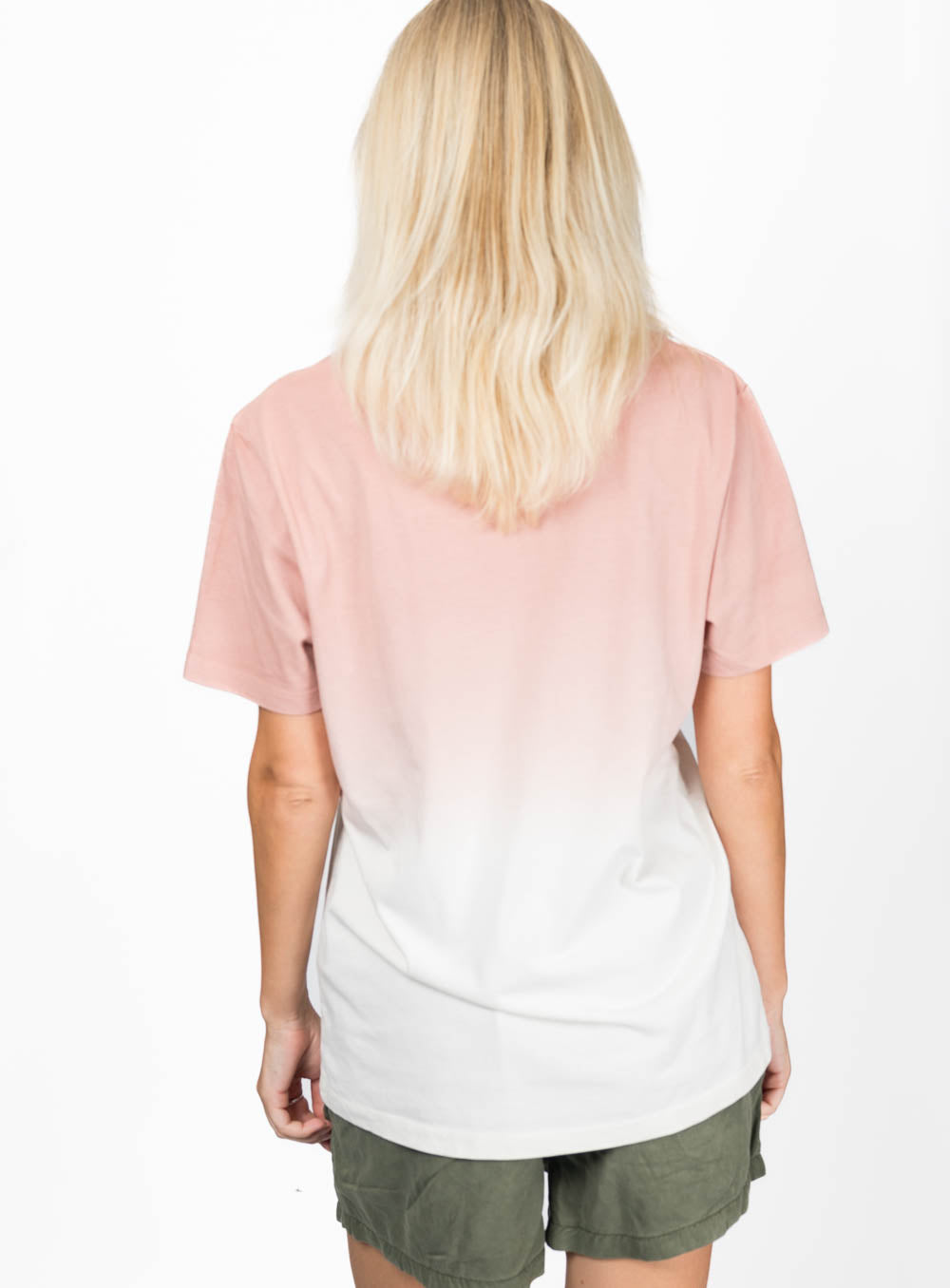 Coastline Theory Ws SS Tee - Dip Dye Petal Rose