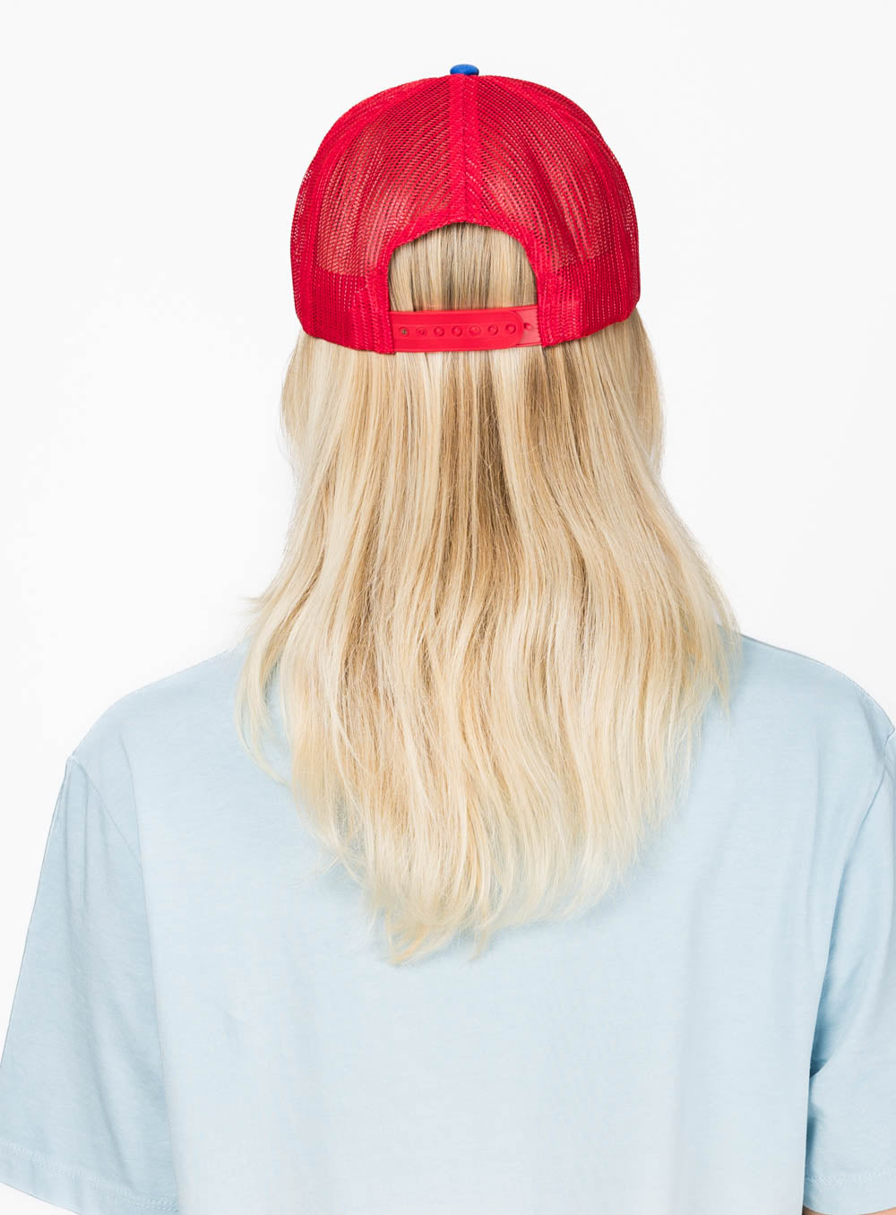 Coastline Theory Trucker Cap - White/Royal/Red
