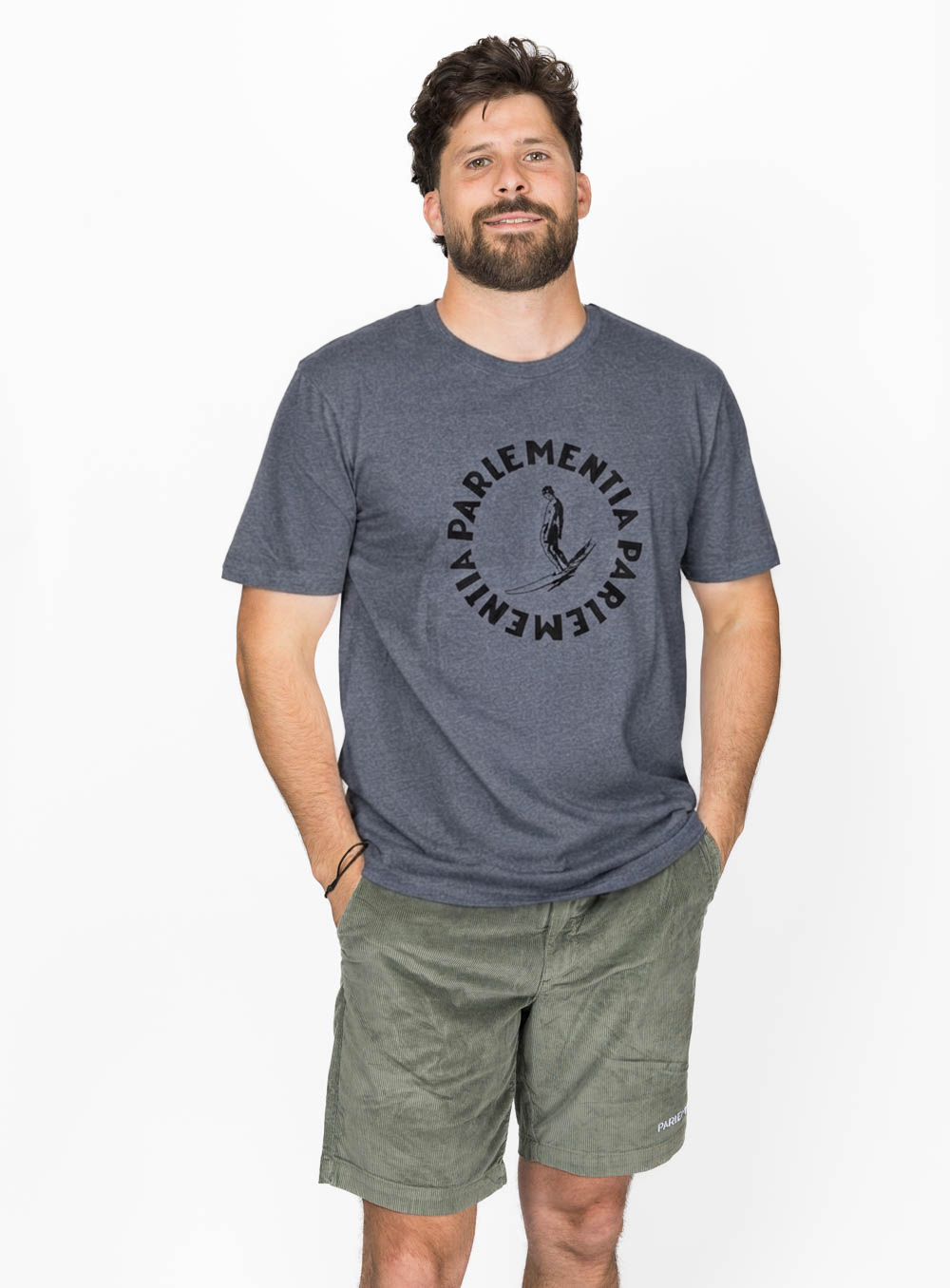 Drift Union SS Tee - Heather Navy