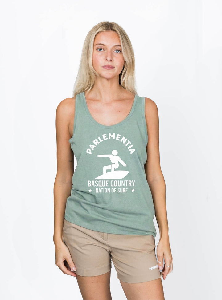 Foam Fiction Tank Top - Jade Green
