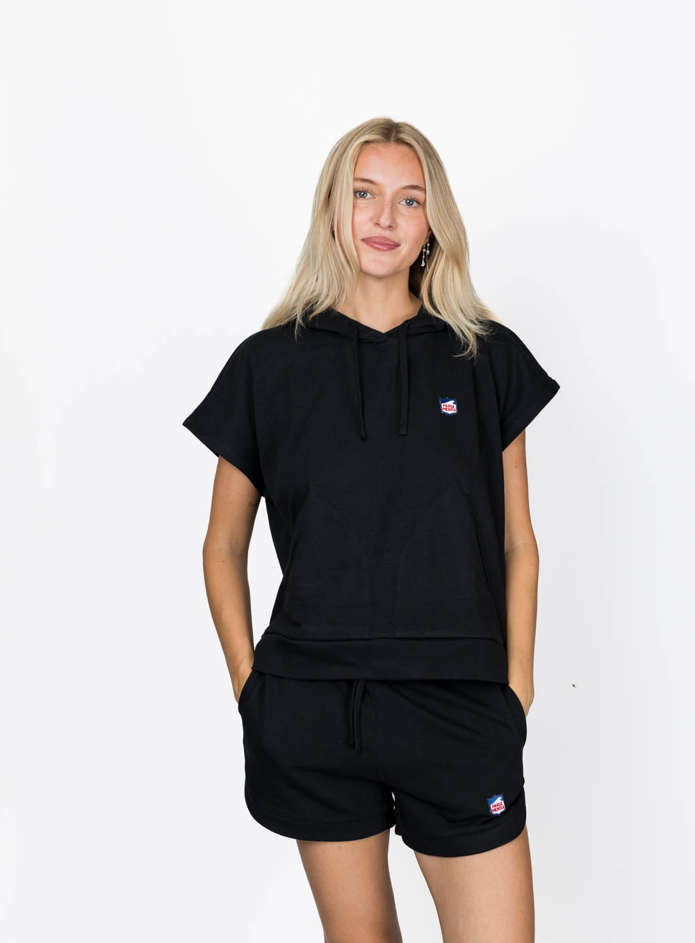 Salt Archive Sleeveless Hoodie - Black