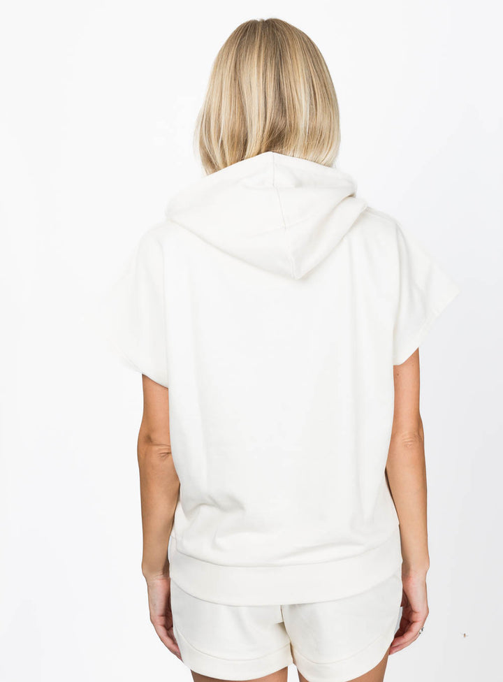 Salt Archive Sleeveless Hoodie Ivory dos