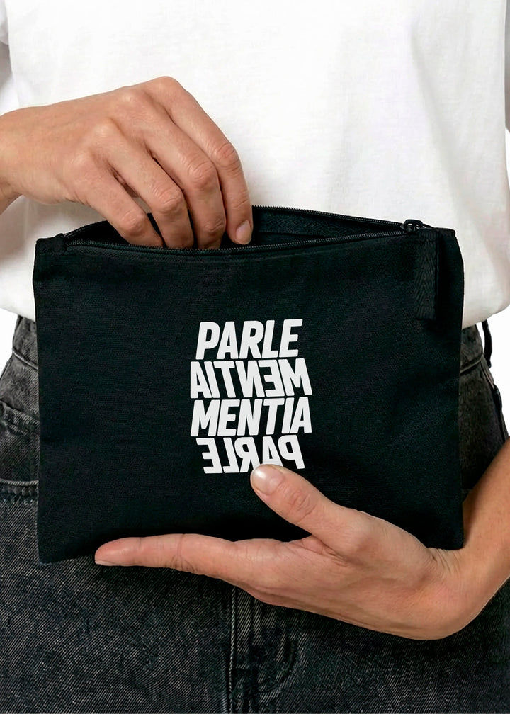 Pencil case black - white Swell