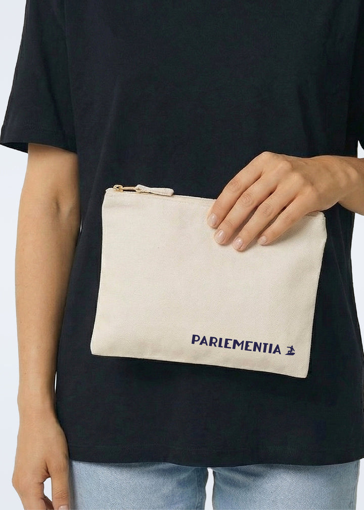 Pencil case natural - navy Parlementia