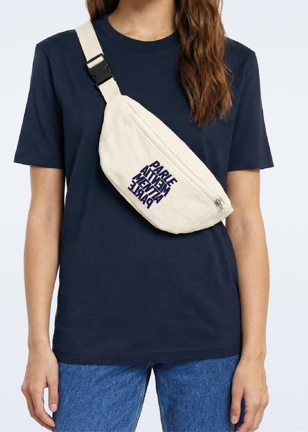 Sac banane off-white - navy Swell