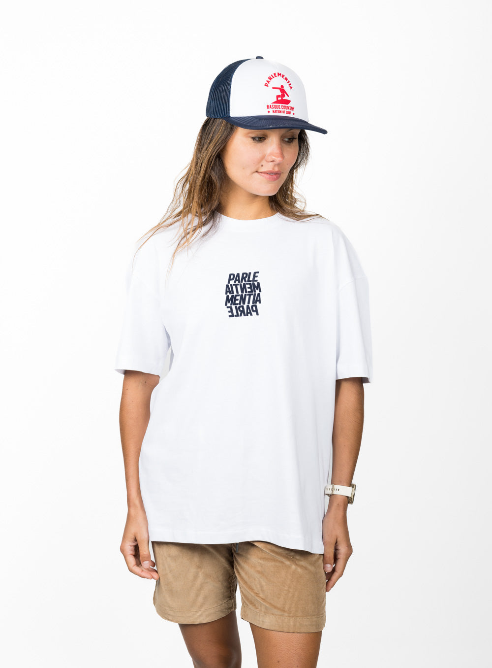 Sea State Club Oversized SS Tee - White