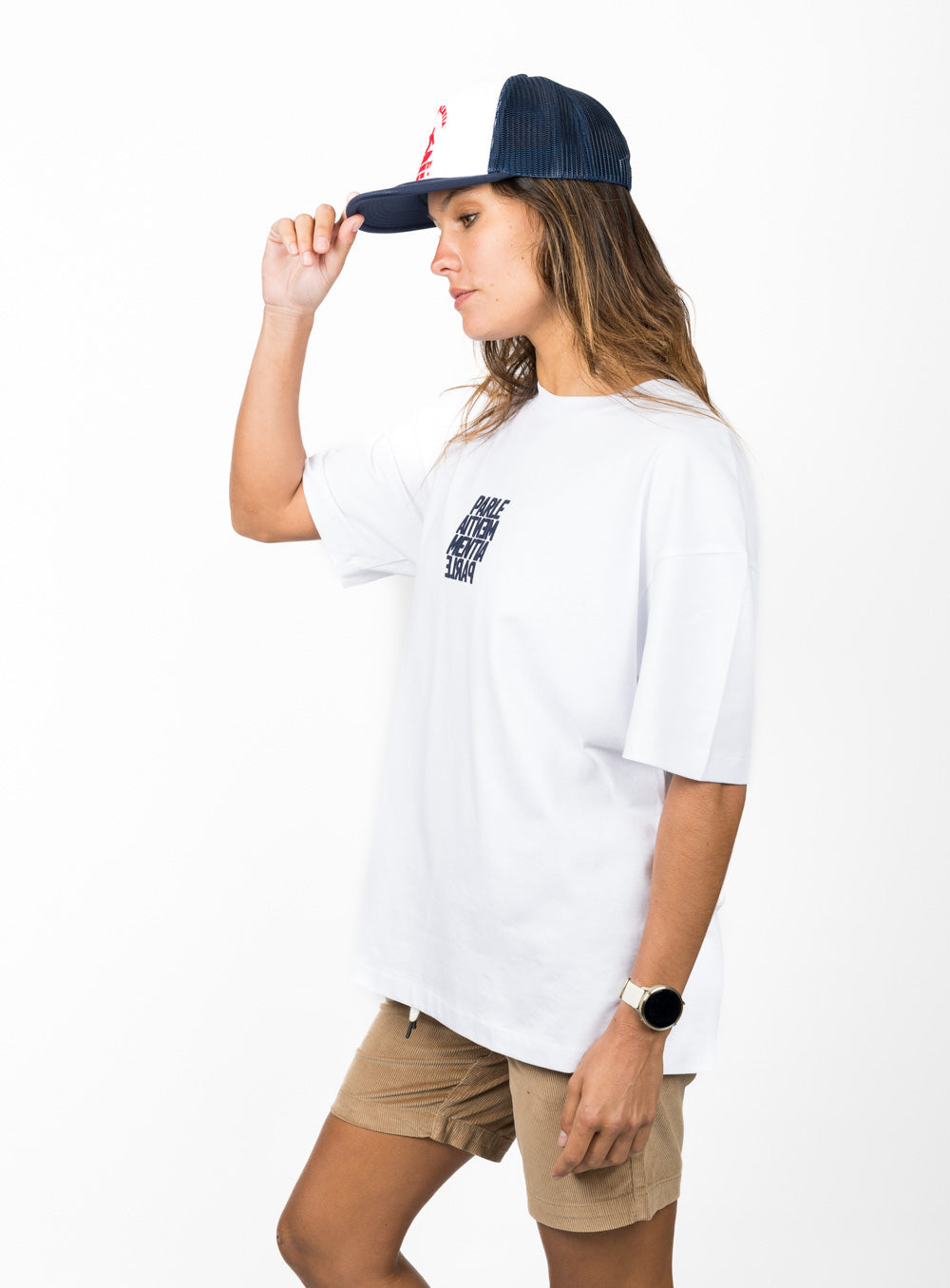 Sea State Club Oversized SS Tee - White