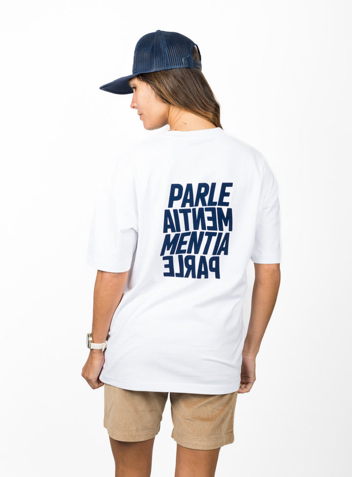 Sea State Club Oversized SS Tee - White