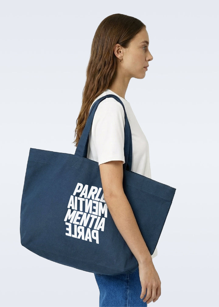 Shopping bag navy - white Swell