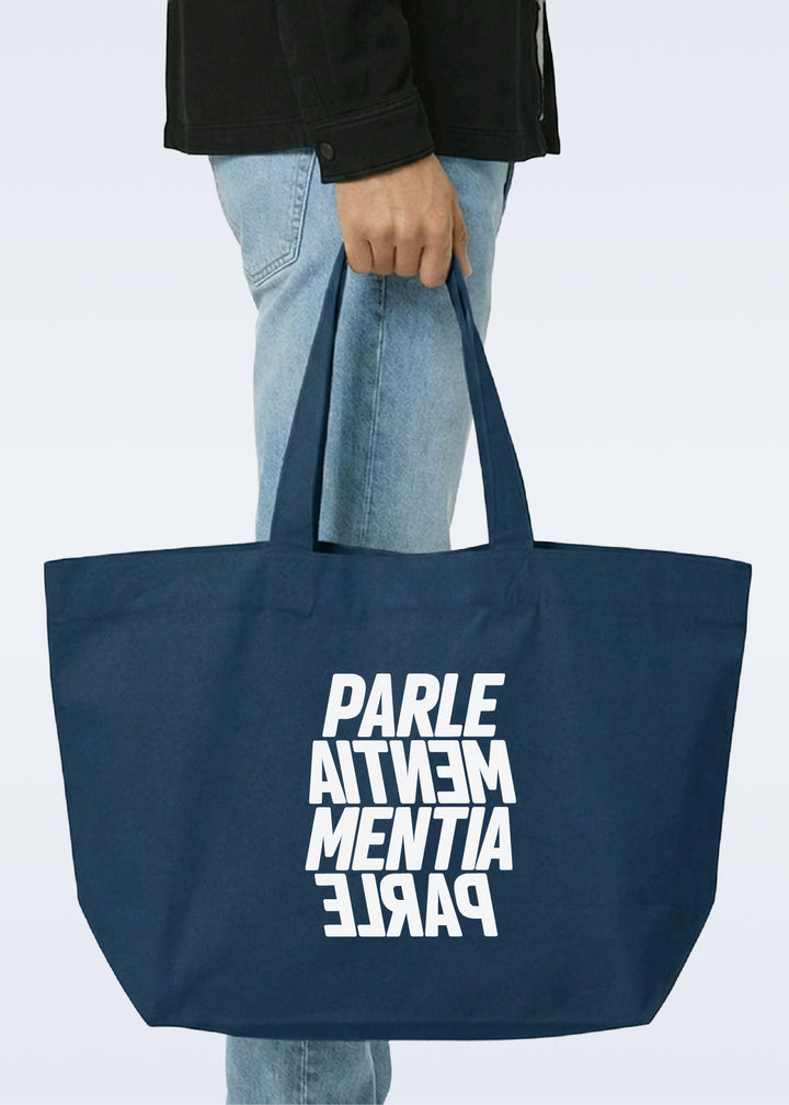 Shopping bag navy - white Swell