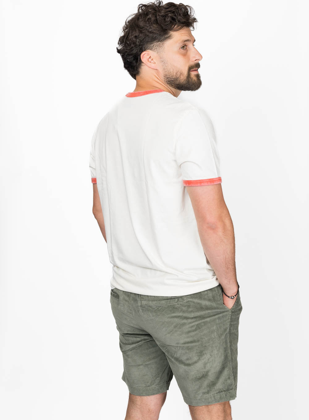 Surf Music Ringer Tee - Washed Paprika