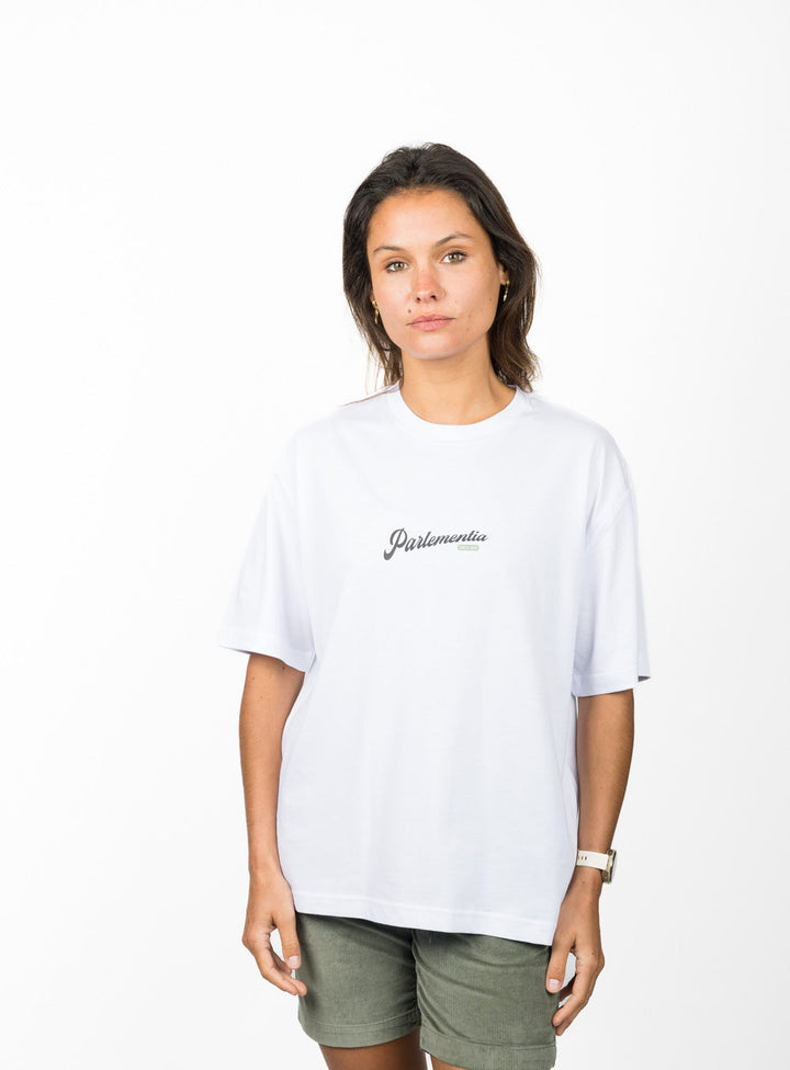 Surf Music Oversized Tee - White