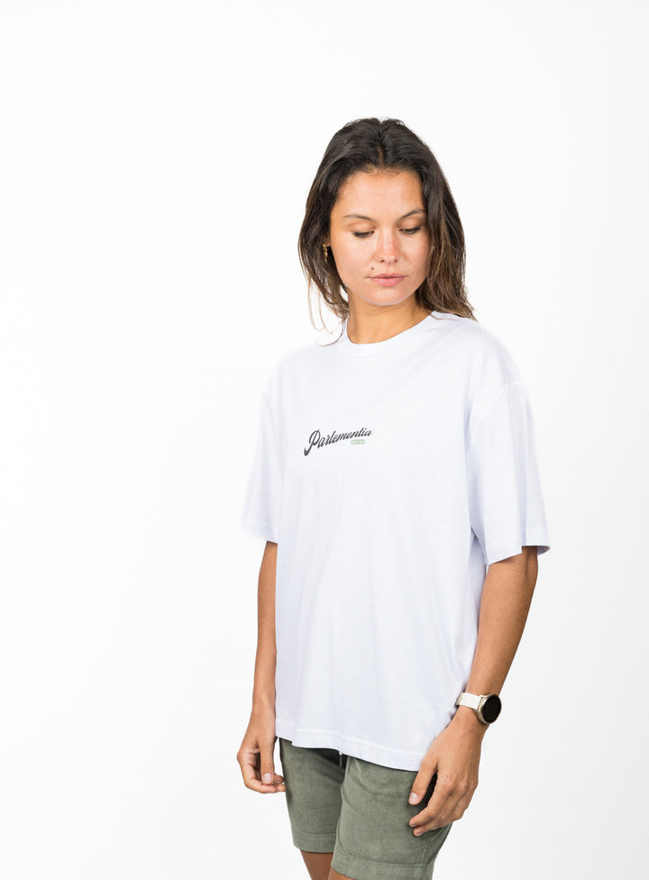 Surf Music Oversized Tee - White
