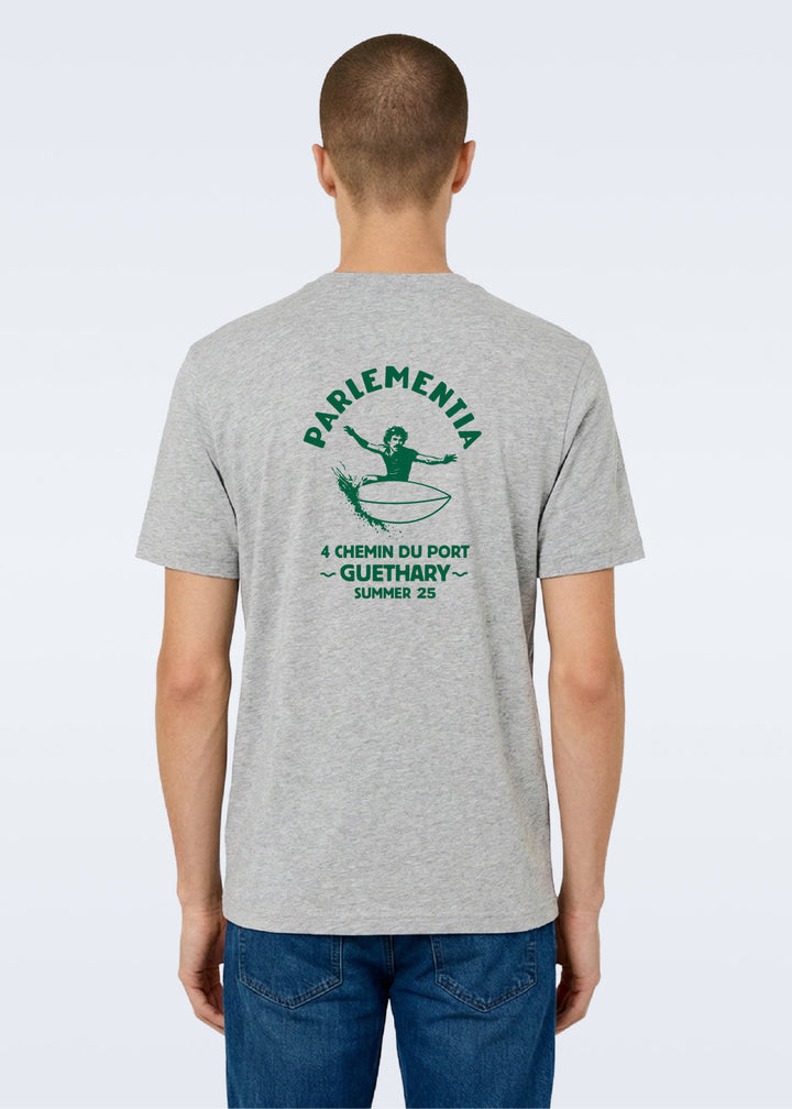 T-shirt grey ~ green Guéthary S25