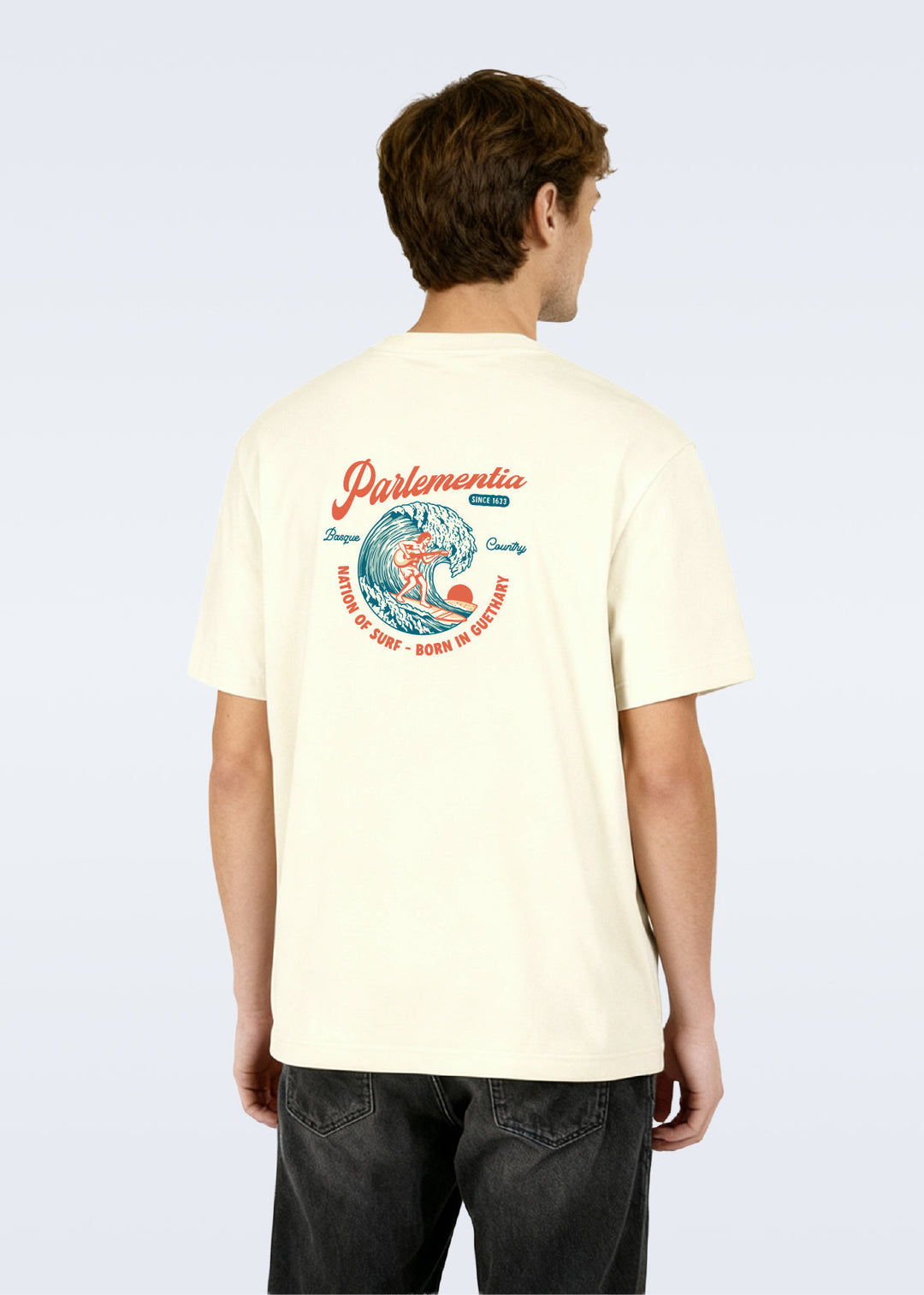 T-shirt natural ~ bi Surf Music