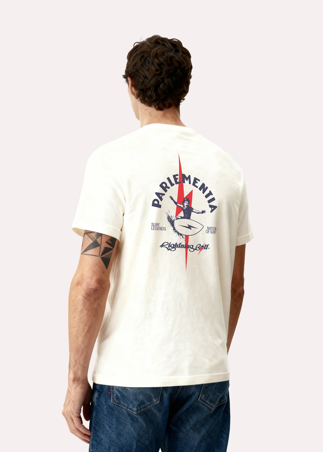 T-shirt Mixte Parlementia x Lightning Bolt 70&