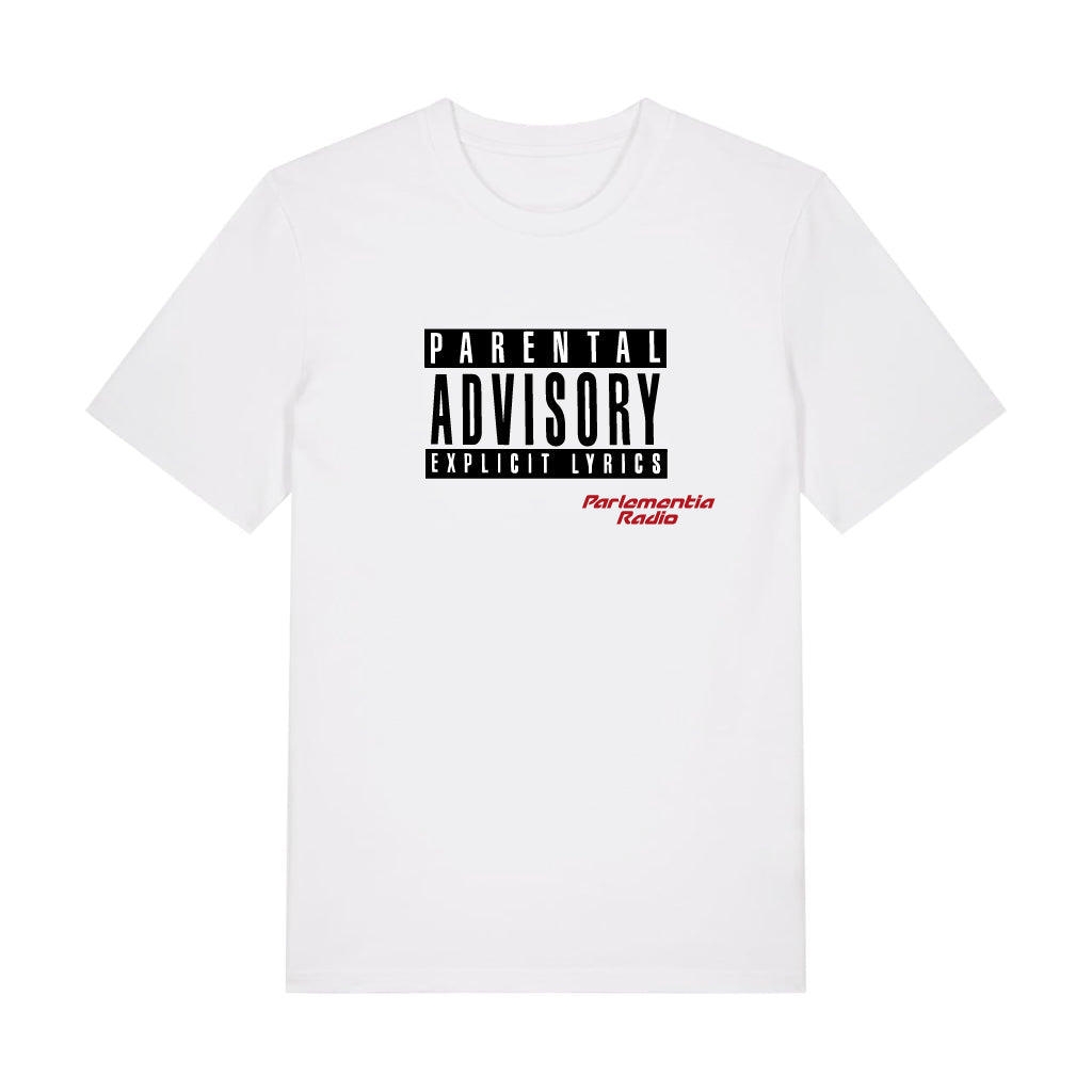T-shirt white Advisory - red Radio