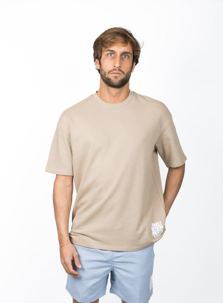 Distant Swell Oversized SS Tee - Wet Sand