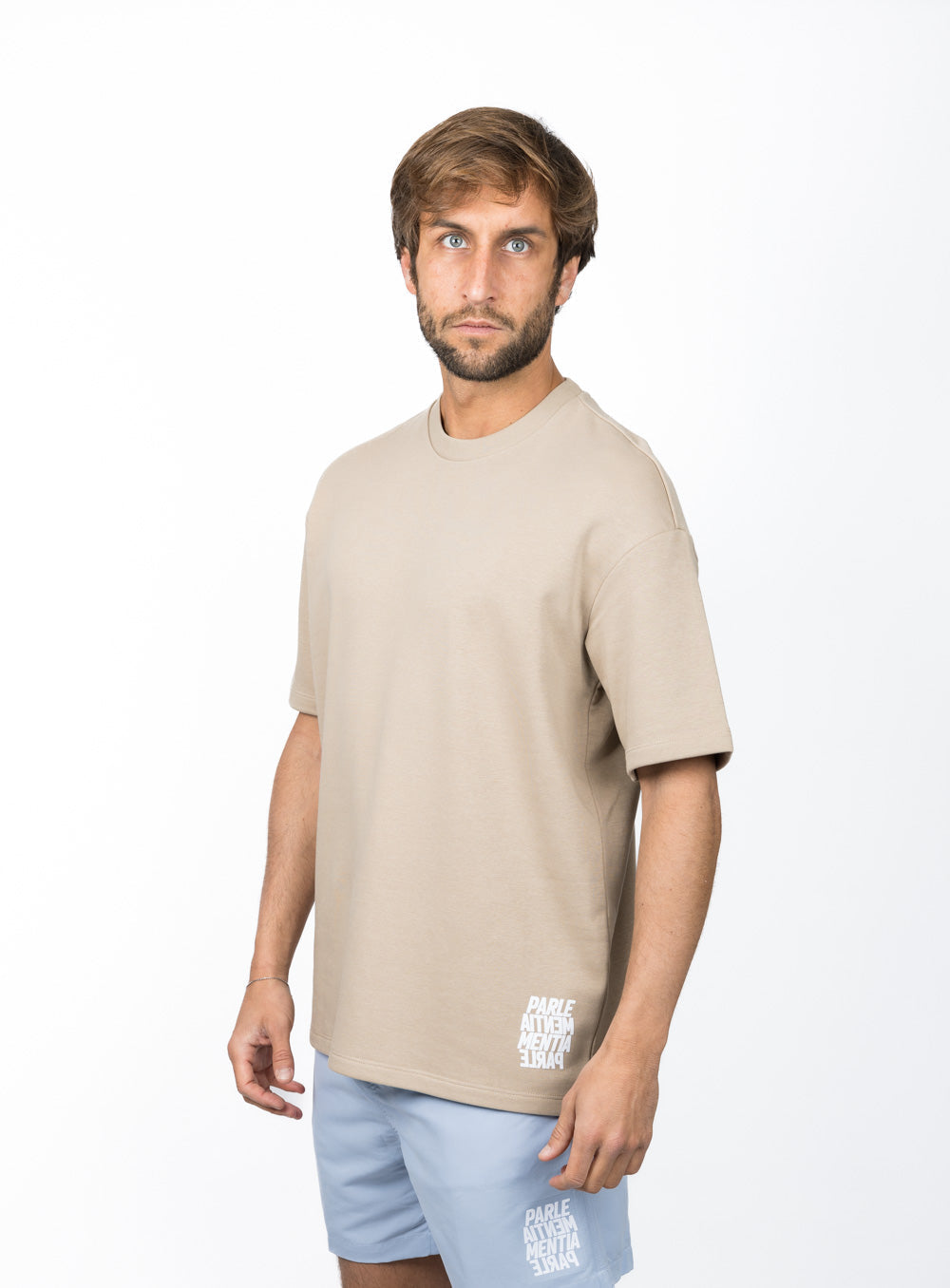 Distant Swell Oversized SS Tee - Wet Sand